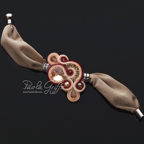 Bracciale Virgola Bordeaux